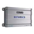 Hifonics Brutus BRL1200.4 car Audio Four Channel Amplifier Delivering 1200 watts RMS with a Built-in UV Meter and Intelligent Power Management System.