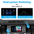 Wireless Carplay Retrofit Kit Decoder for Land Rover 2008-2012(Depend on Main menu), Original Screen Update, Support Android auto, Maps, Mirroring, Rear Camera, USB Drive