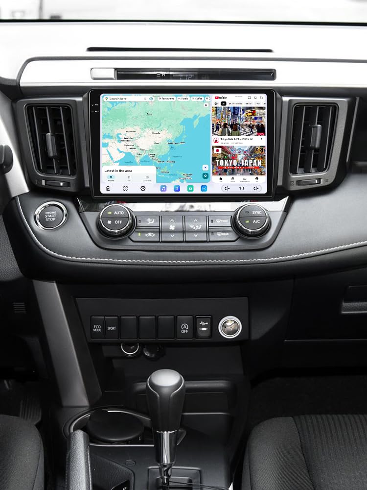 JOYING Car Radio for Toyota RAV4 2013-2018 Android 13 Head Unit 9.5" 2K QLED Touch Screen Car Stereo 12GB+256GB with Carplay & Android Auto, GPS Navigation, Bluetooth, SWC, AM/FM(JY-TT186N12)
