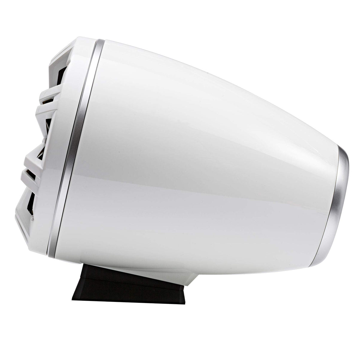 KICKER KMFC8W 8" Flat Mount Loaded Marine Wake Towers with 46KM84L Speakers - White Grills and Enclosures