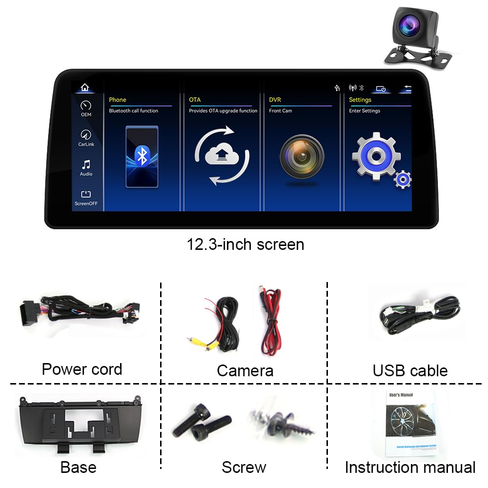 12.3" Car Stereo for BMW X3 X4 F25 F26 2014-2017 with NBT System