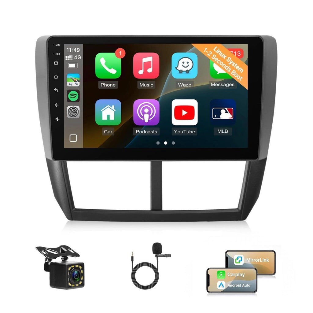 8-Core 4+64G Car Stereo for Subaru Forester Impreza WRX 2008-2012