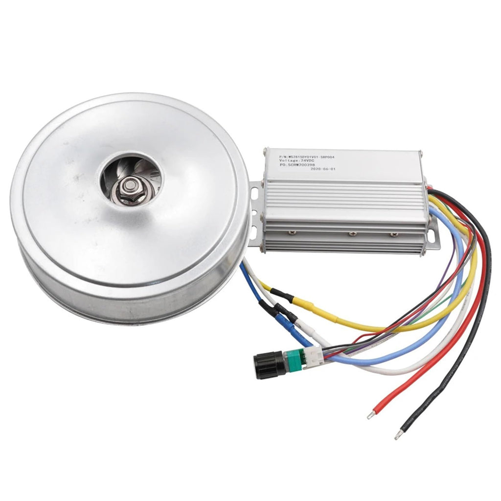 130120 DC 24V/48V Brushless High Pressure Large Air Volume Vacuum Cleaner Seeder Mechanical Equipment Blower, Centrifugal Fan(24V Blower and Drive)