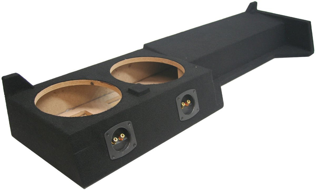 American Sound Connection Compatible with 2005-2019 Nissan Frontier Crew Cab Truck Kicker Comp C10 Dual 10" Sub Box Enclosure - Final 2 Ohm
