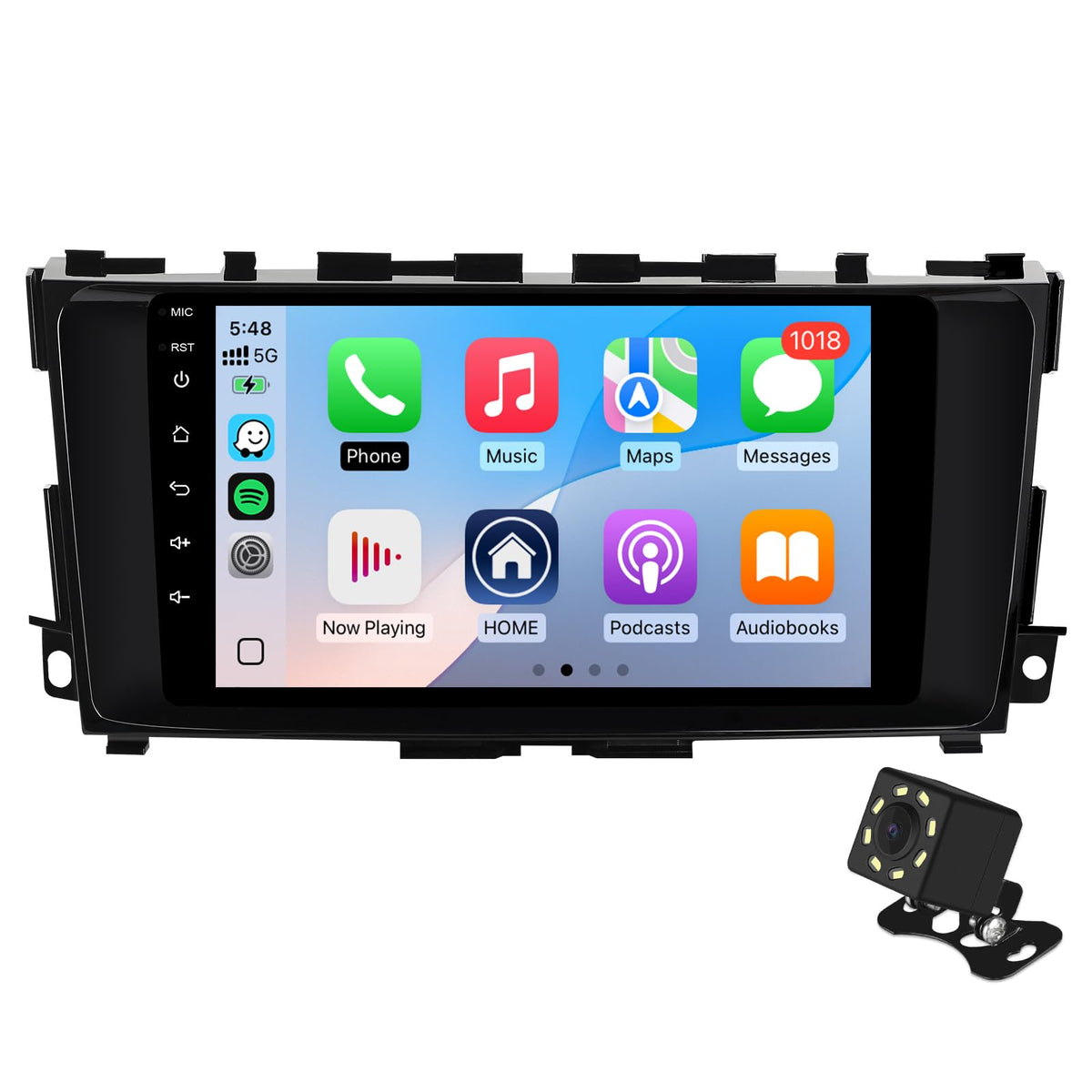9 Inch IPS Touchscreen Android 13 Car Stereo for Nissan Altima 2014-2018 with Wireless CarPlay & Android Auto 4+64GB Car Radio, Support GPS, WiFi 6, Bluetooth,5.4, FM, Backup Camera, SWC, USB