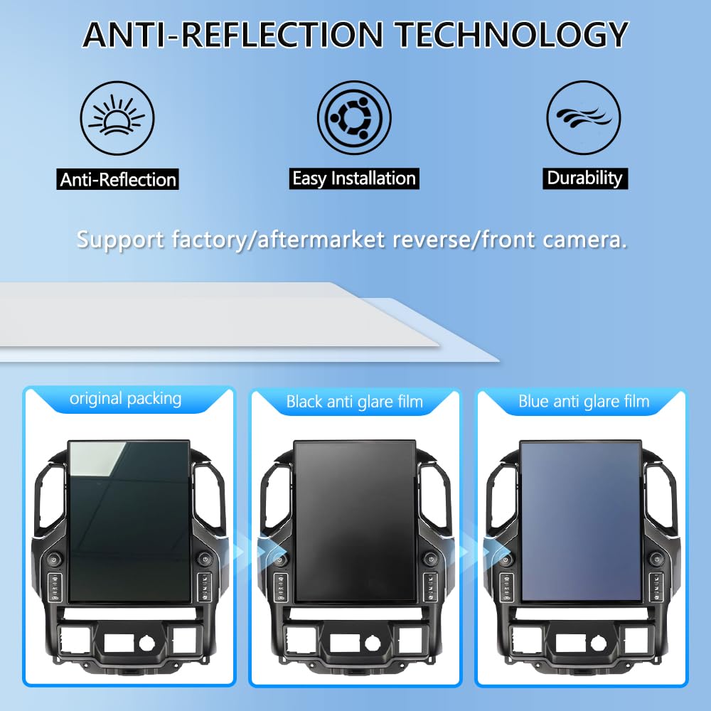 Android 14 Car Radio for Ford F150 F-150 2013 2014 Stereo Replacement Tesla Style Dash IPS Touch Screen Android Auto GPS Navigation Unit Multimedia Player 14.4 Inch