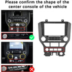 Android 14 Double Din Car Radio for Ford Mustang 2015-2021, 9 inch Touch Screen Radio for Ford Mustang Head Unit with Wireless Carplay Android Backup Camera Bluetooth GPS Navigator WiFi FM RDS 2+64G