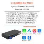 Wireless Carplay for Audi A3 S3 A5 A4L Q2L Q5L Q7 2013-2018 with MIB MIB2 System Carplay Android Auto Retrofit Kit Decoder Round LVDS Support Bluetooth, Mirrorlink, Siri, Navigation, Camera