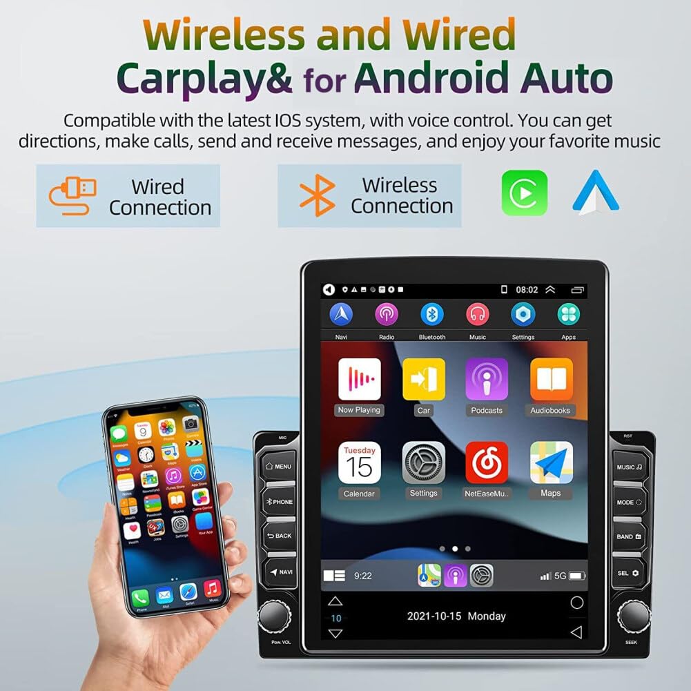 Car Radio for Nissan Frontier 2005-2008 w/Wireless CarPlay Android Auto