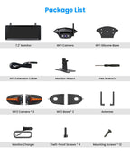 AUTO-VOX Wireless RV Backup Camera System with Rear & Side Cameras