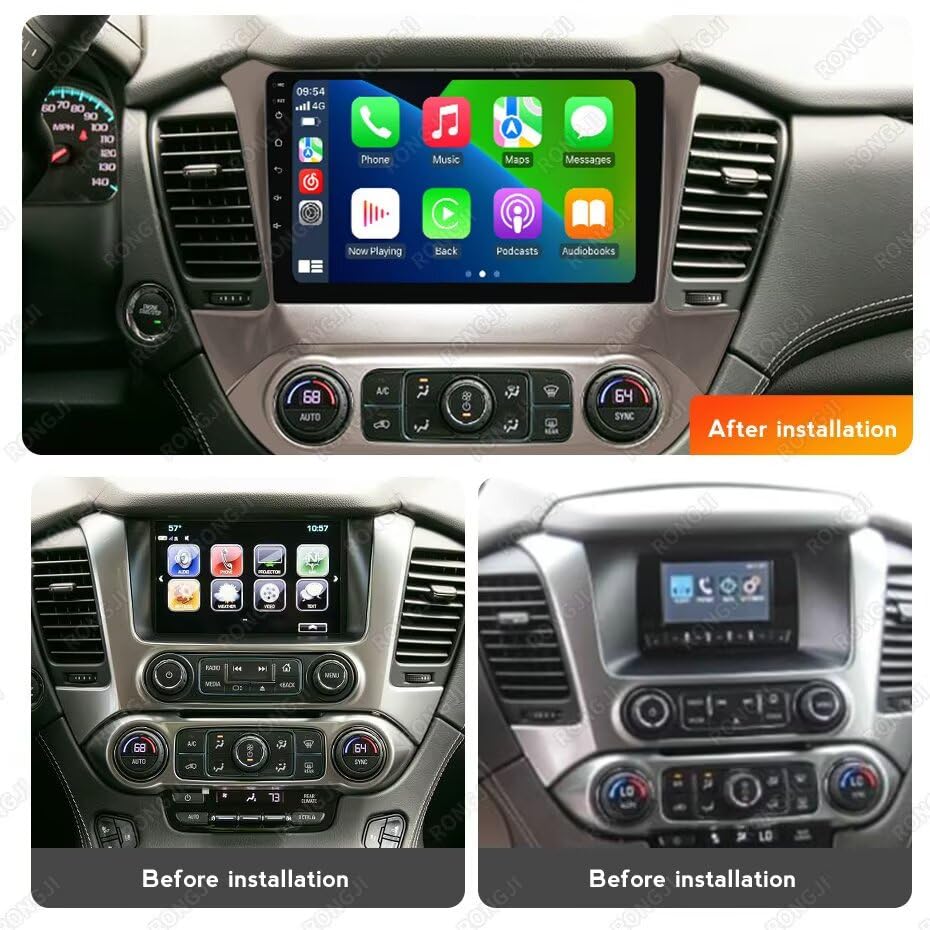 Stereo for Chevrolet Suburban Tahoe GMC Yukon 2015-2020 Upgrade Radio 2+64G