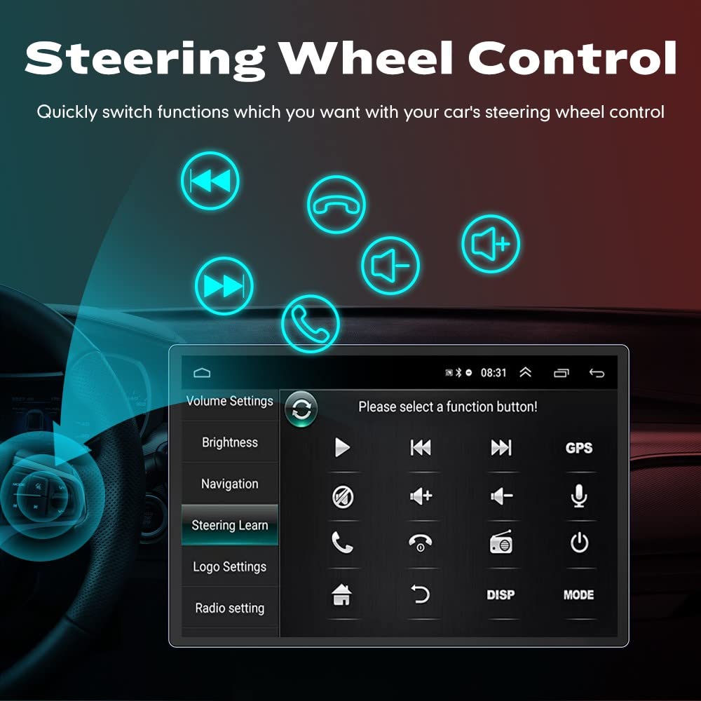 Android Radio 13.1" Car Stereo Autoradio Navigation Headunit Multimedia Player GPS Touchscreen RDS DSP BT WiFi Carplay Replacement for Toyota Izoa C-Hr 2015-2019, if Applicable