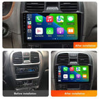 Car Radio Stereo for Hyundai Sonata Fe 2004-2012 Dash Kit Car GPS Navigation, 1+32GB 9" IPS Touch Screen Head Unit with Car-Play & Android Auto/SWC/Rear View