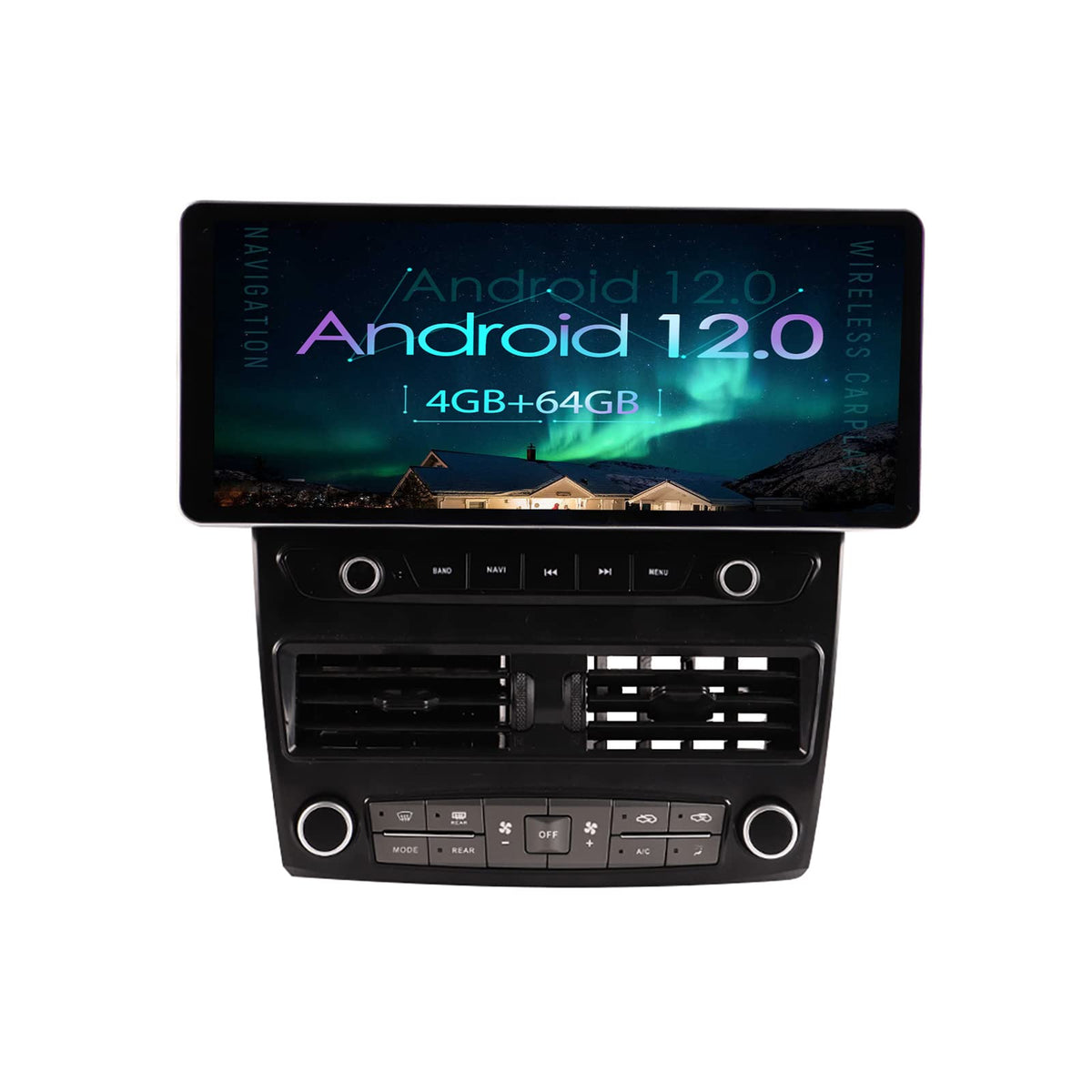 12.3 inch Radio Replacement for Lexus LS430 2004 2005, GPS Navigation Android Head Unit Player,64GB,Wireless Carplay, Bluetooth,WiFi