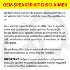 KICKER Front/Rear Door 6x8 Speakers Kit for Ford Flex 2013-2019 Upgrade Kit - Pair of CS Series 6x8 Inch Component Speakers with Harnesses - CSS68, 46CSS684
