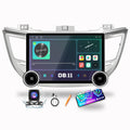 for Hyundai Tucson 2016-2018 RHD Display Knobs CarPlay/Android Auto Autoradio Android FM Radio Navigation Stereo Pad Player GPS 10.1" QLED Touch Screen BT WiFi 2 Din Headunit Tablet Quad Core 2G+64G