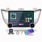 for Hyundai Tucson 2016-2018 RHD Display Knobs CarPlay/Android Auto Autoradio Android FM Radio Navigation Stereo Pad Player GPS 10.1" QLED Touch Screen BT WiFi 2 Din Headunit Tablet Quad Core 2G+64G