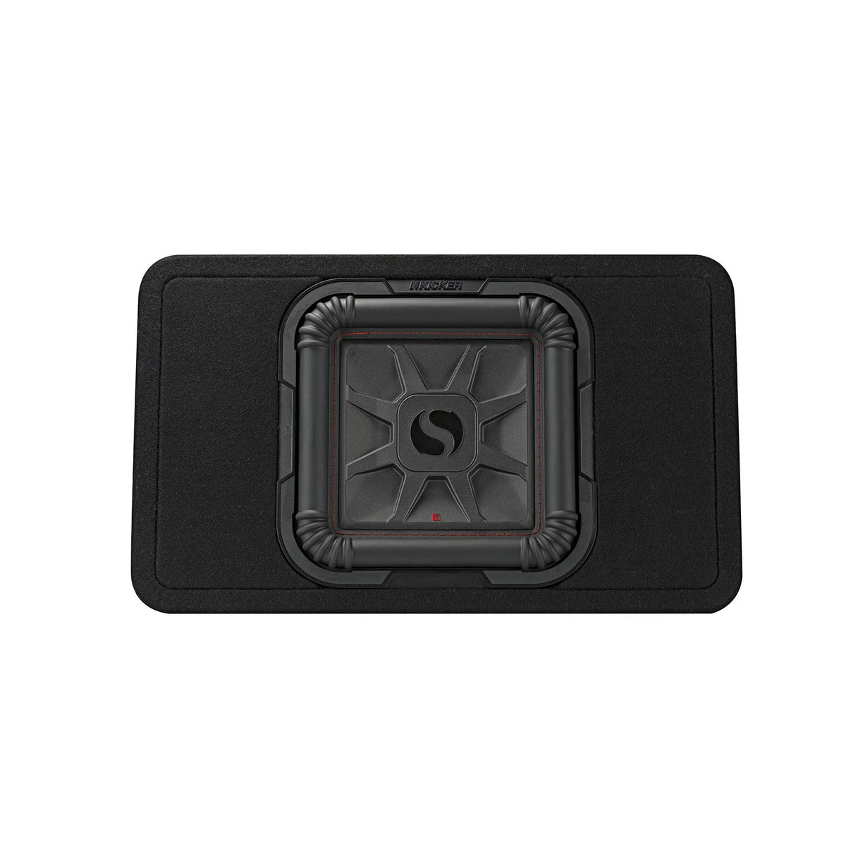 KICKER 46TL7T102 TL7T 10" (25cm) Solo-Baric Subwoofer in Thin Profile Enclosure, 2-Ohm, 500 Watt