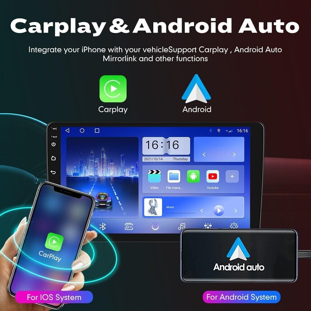 9.7 Inch Android 13 Car Stereo Radio for Chevrolet GMC 2007 2008 2009 2010 2011 2012 2013 2014 with Wireless Carplay/Android Auto Double Din GPS Navigation BT WiFi Camera【2+32G】