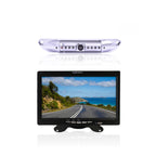 7” HD License Plate Backup Camera with a Monitor– Wired for No Interference, 120° Wide-Angle, Weatherproof, Night Vision – American-Based, 1-Year Warranty