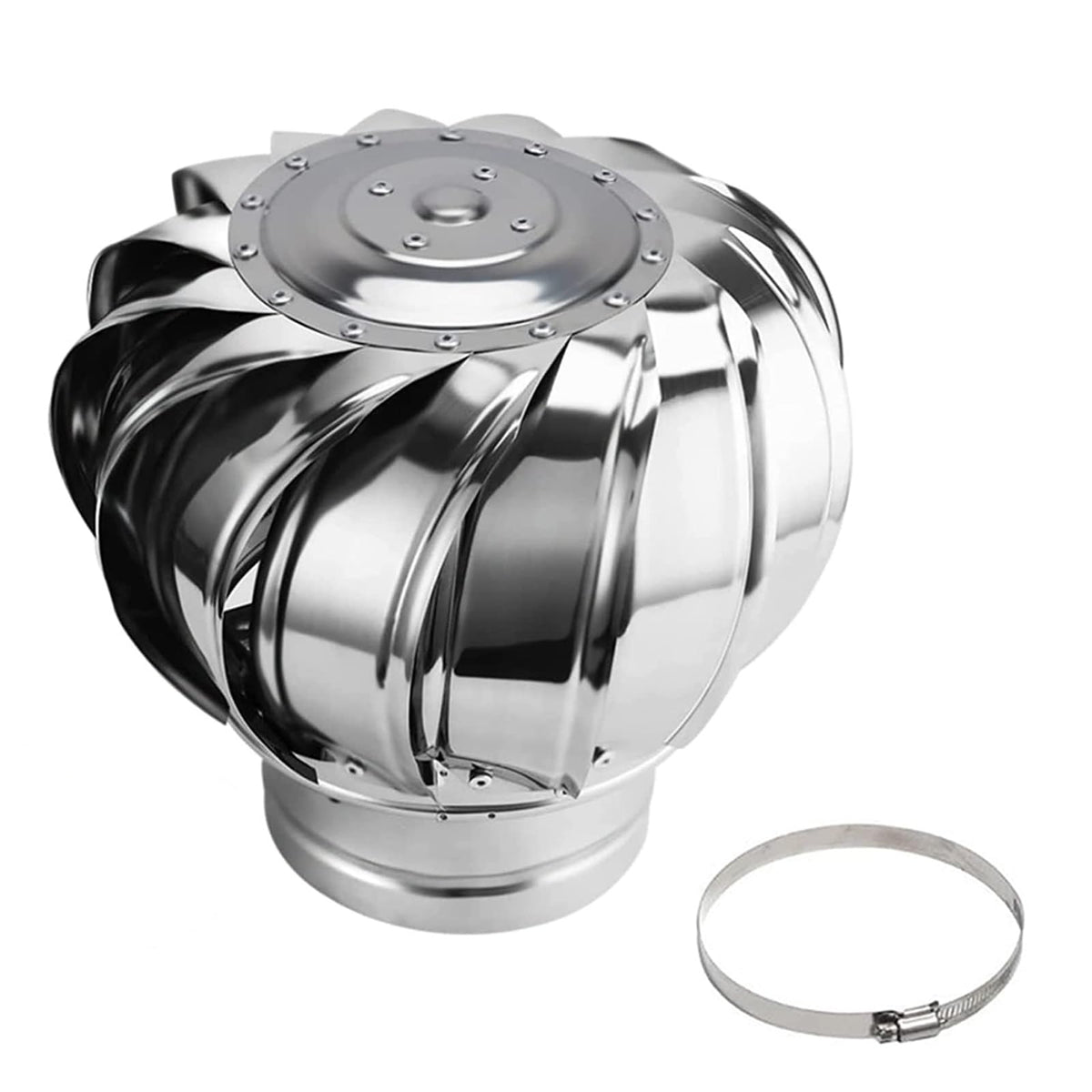 Heavy Duty Stainless Steel Roof Wind Turbine Ventilator & Chimney Cap - Efficient Airflow, Durable Design for Home & Industrial Use