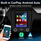 Android 13 Car Stereo Radio Compatible for Ford Mustang 2010-2014 Dual Screen Radio Upgrade,Wireless CarPlay Android Auto Head Unit Built-in DSP Bluetooth WiFi SWC MirrorLink [6G+128G]