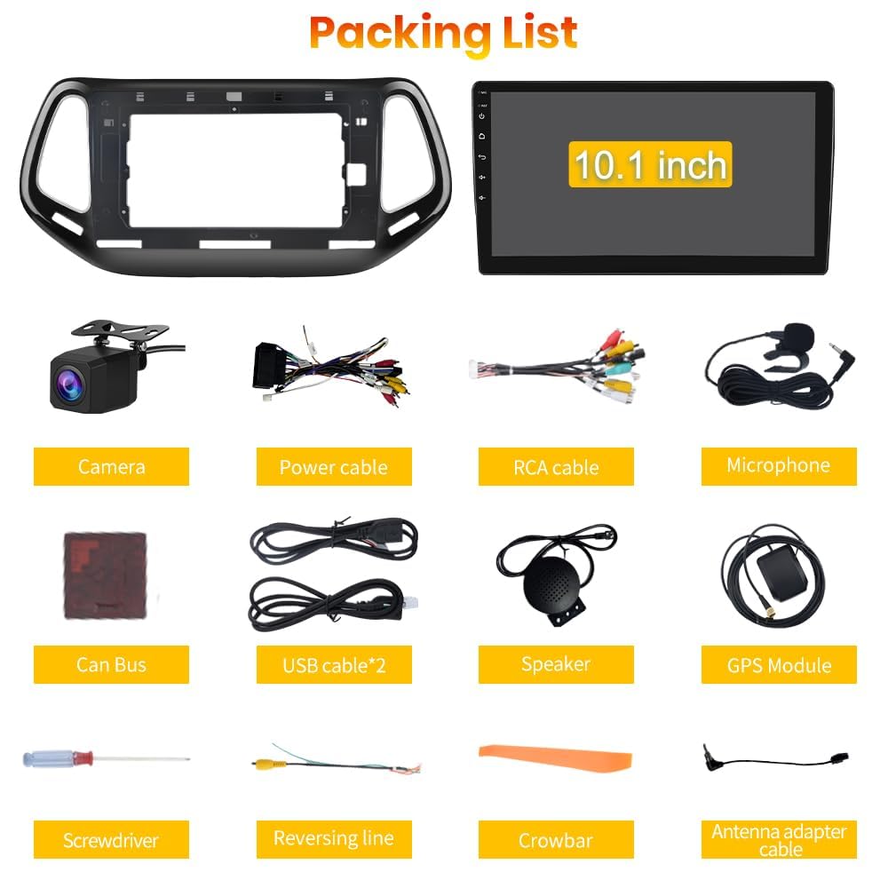 AWESAFE Android Car Stereo for Jeep Compass 2017 2018 2019 2020