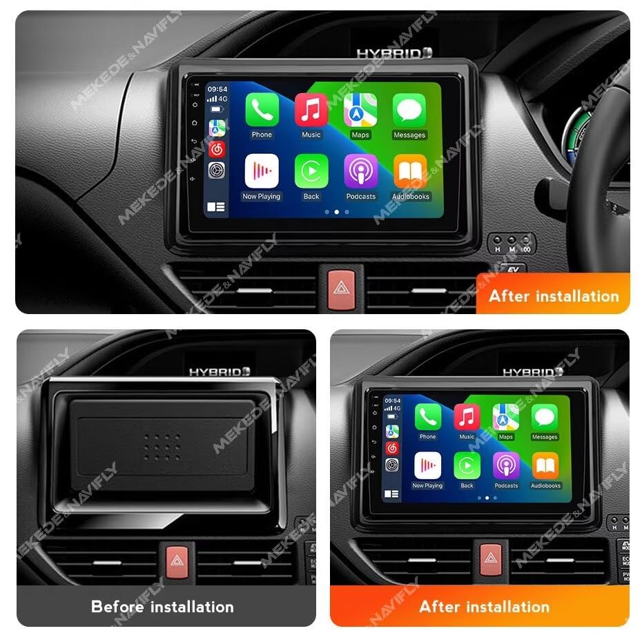 Car Radio Stereo for Toyota Noah Voxy R80 2014-2021, Android 13, 9" IPS Touch Screen Upgrade Dash Kit with Car-Play & Android Auto, GPS Navigation DSP SWC 5G WiFi Camera(8Core 4+64GB)