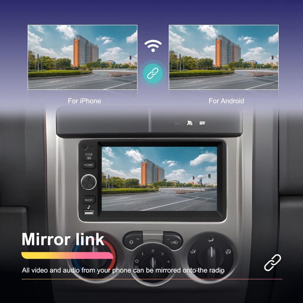 2 Din Android 13 Car Stereo Radio for Chevy 2003-2006 Tahoe Colorado Savana Silverado 1500 for GMC Canyon Yukon Sierra Hummer Blazer Wireless iOS for Carplay Android Auto 7 Touchscreen 2+32G