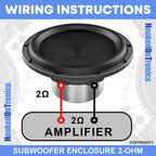 KICKER Subwoofer and Amp Package of 3 Items - 12" Solo-Baric L7S Vented 3000 Watt Dual Sub Enclosure, DS18 Korean Class D Monoblock Amplifier, and Complete 0AWG Wiring Kit DL7S122+EXL-P2000X1D+AMPKIT0
