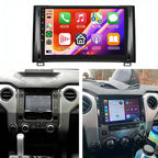 2+64G Double Din Car Radio for Toyota Tundra 2014-2021 Head Unit, 9"Touchscreen Stereo for Toyota Tundra 2014 2015 2016 2017 2018-2021 with Wireless Carplay Android Auto GPS Navi Bluetooth FM WiFi SWC