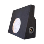 12 inch Shallow Mount Subwoofer Enclosure Compatible with Tacoma 2005-2023 Double Cab | Custom Slim Fit Behind Seat Truck Box | 0.50 Cu. Ft. Air Space | 5/8" MDF Wood Construction