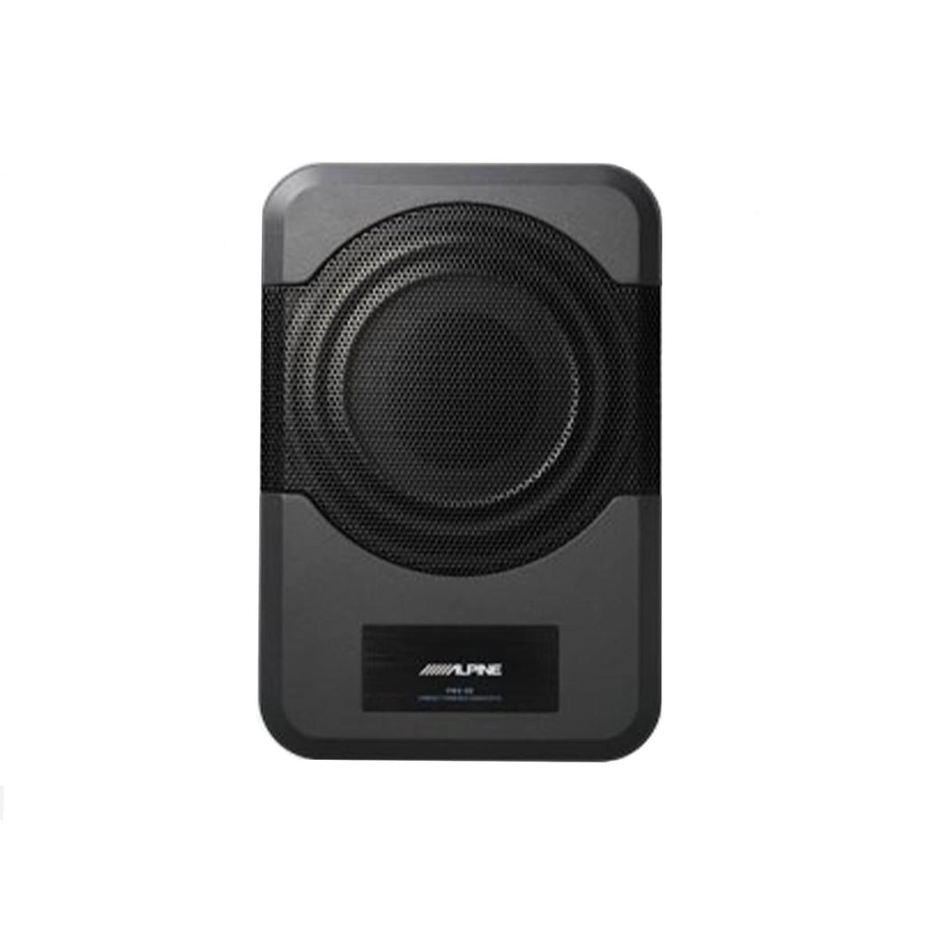 Alpine 8" Amplified Subwoofer (PWE-S8) 120W Compact Powered 8" Car Subwoofer for Under or Behind The Seat