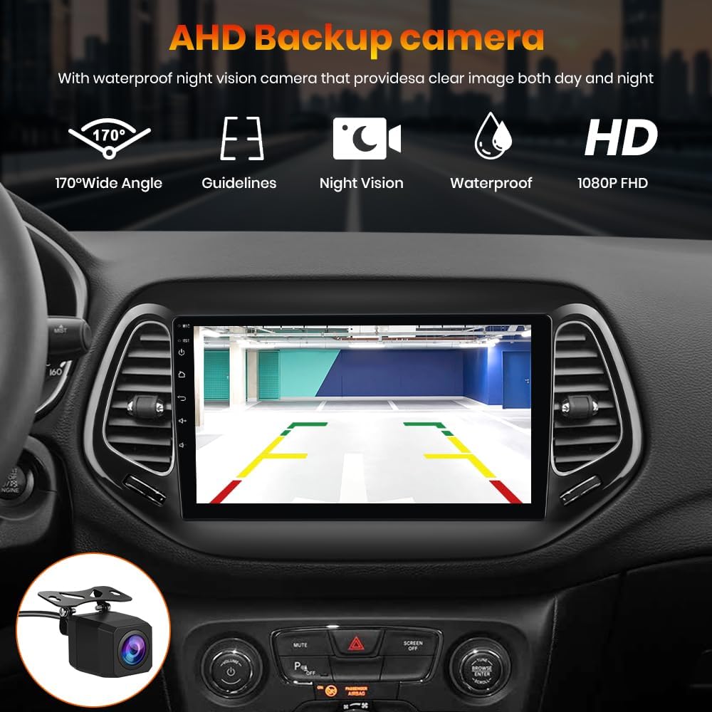 AWESAFE Android Car Stereo for Jeep Compass 2017 2018 2019 2020