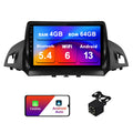 4+64G Android 13 Double Din Car Stereo for Ford Escape 2013-2016 with 9 Inch Touchscreen Radio Built-in Wireless Carplay/Android Auto/GPS/Bluetooth/FM/AUX-in/Steering Wheel Controls/Backup Camera