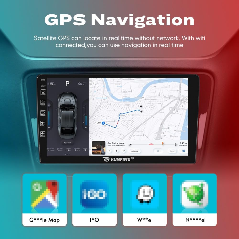 for Mazda 6 2003-2008 Car CarPlay Android Auto Navigation Stereo GPS Radio Reverse Camera Display 9" IPS Touchscreen Headunit Tablet Pad Media Player, if Applicable Quad Core 4G+64G