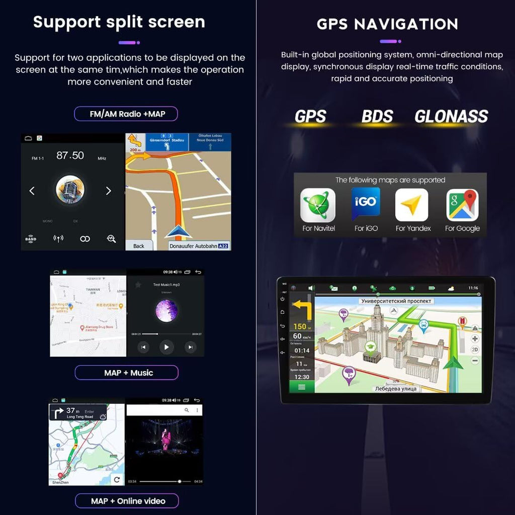 Android Car Stereo for Honda Stream 2000-2006,9 inch Car Stereo Touch Screen Upgrade with Wireless CarPlay/Android Auto GPS Navigation WiFi FM Radio Head Unit,2G+32G