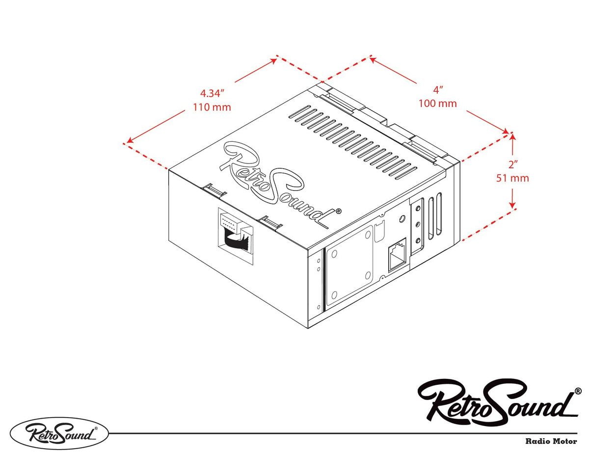Retro Manufacturing LAB-501-03-73 Laguna Radio for Classic Vehicles, 1 Pack