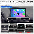 8-Core Android 15 Car Stereo for Mazda 3 MK3 2014-2018 w/o OEM Screen