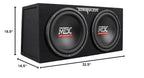 Audiosavings Bundle: Terminator TNP212D2 1200 Watt 2 Ohm Dual 12 Subwoofers/Sub Box/Amp Package Bundle with Free Dual 4" 30w Bluetooth Boombox Speaker w/USB, SD, LED+Remote (2 Items)