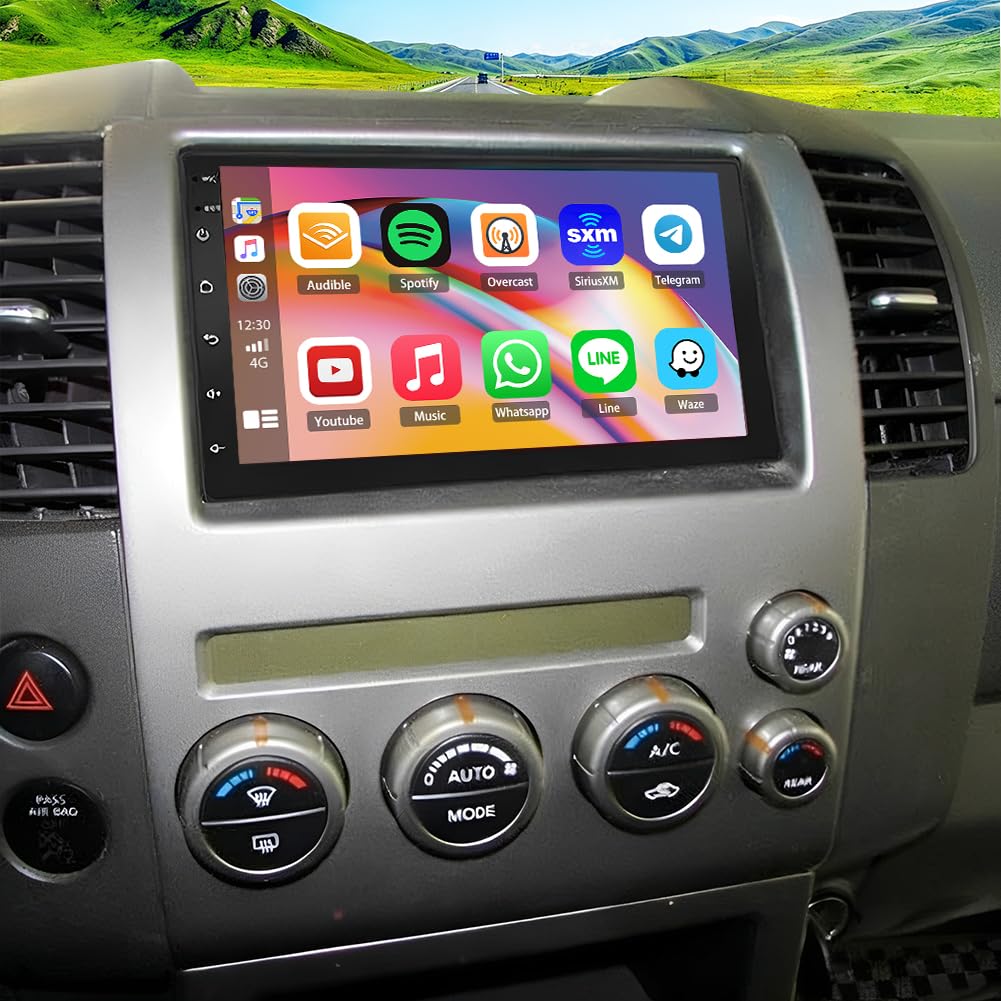 8+256G Double Din Radio Stereo for Nissan Pathfinder 2005-2010 with Wireless Carplay & Android Auto,7 Inch Android 15 Car Audio Receiver GPS Navigation Unit with Bluetooth Head Unit WiFi SWC
