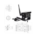 Haloview MC7108 Wireless RV Backup Camera System 7'' Monitor Built in DVR Rear View Camera with Infrared Night Vision and Wide Viewing Angle for Truck/Trailer/RV/Pickups/Camping Car/Van/Farm
