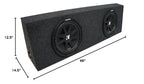 Kicker 43C124 Comp C12 Dual 12 Sub Box Final 2 Ohm Fits Regular Cab Trucks