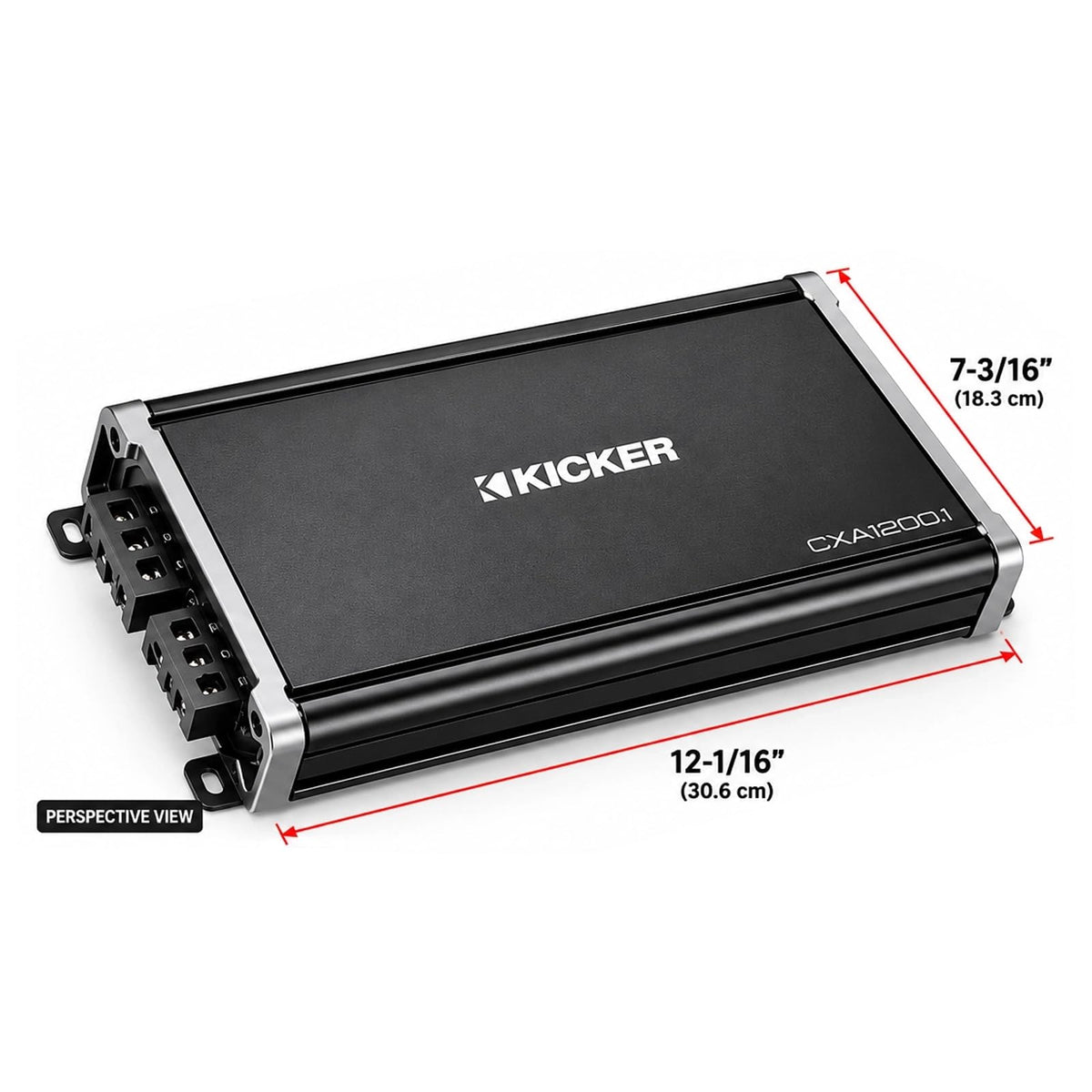 Kicker 43CXA12001 Sub Amplifier CXA1200.1 Amp 1200W (Certified Refurbished)