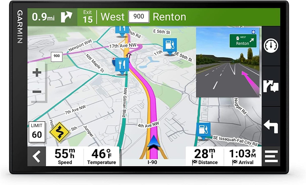 Garmin DriveSmart 86 8-inch Bright Crip Glass Screen Car GPS Navigator (010-02471-00) Bundle with BC 30 Wireless Backup Camera (Renewed)