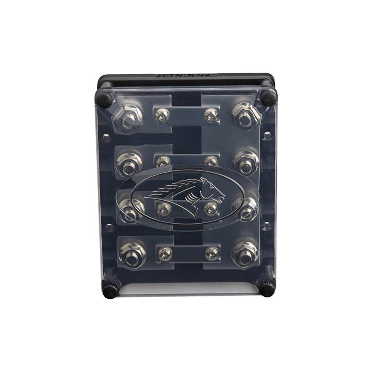 Kicker Warhorse (2) Battery Terminals & HPFD4 Fused Way Distribution Block w/AFS (4) 200 Amp Fuse Bundle