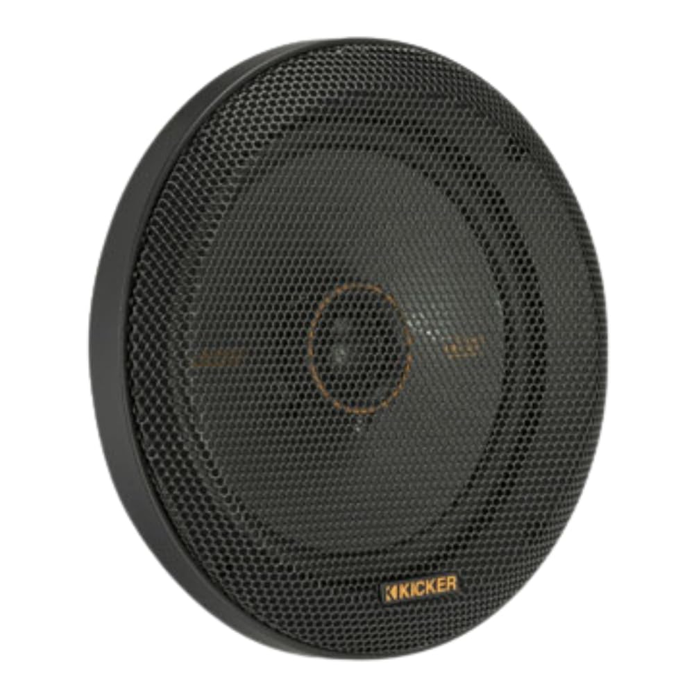 KICKER KS-Series 51KSS6504 6.5" Component Speakers and 51KSC6504 6.5" Coaxial Speakers - High Power Handling, Polypropylene Woofer, Tough Rubber Surrounds