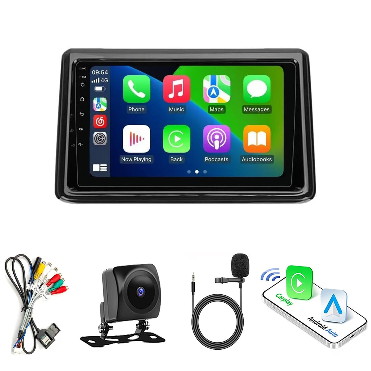 Car Radio Stereo for Toyota Noah Voxy R80 2014-2021, Android 13, 9" IPS Touch Screen Upgrade Dash Kit with Car-Play & Android Auto, GPS Navigation DSP SWC 5G WiFi Camera(8Core 4+64GB)