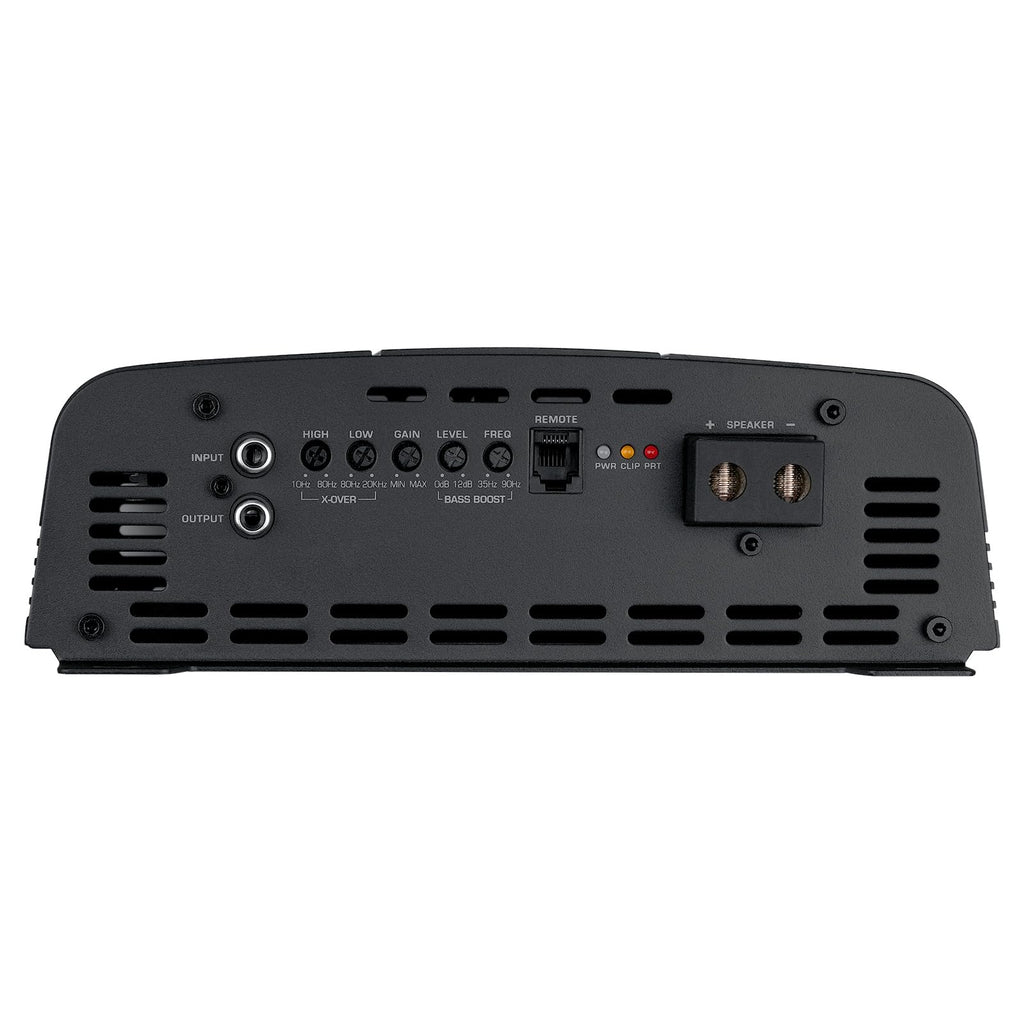 Audiopipe 3000 Watts Full Range Class D Mosfet Amplifier (APHF-3000D-H2), 4-Point Protection System, 2 Ohm, BTL Mode, Remote Bass Control Knob