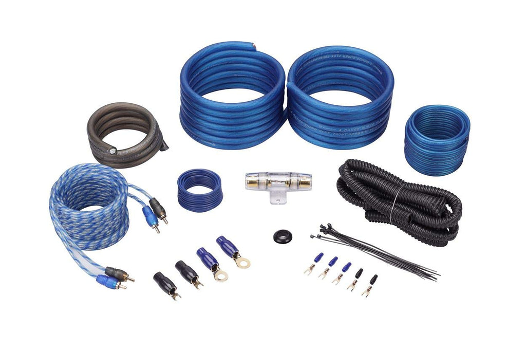 Audiosavings Bundle: Power Acoustik BAMF-124 12" 3500 Watt Car Audio Subwoofer Bundle with Rockville dB14 4000w Peak Amplifier Car Audio Amp, Rockville RWK41 4 Gauge Installation Wire Kit (3 Items)
